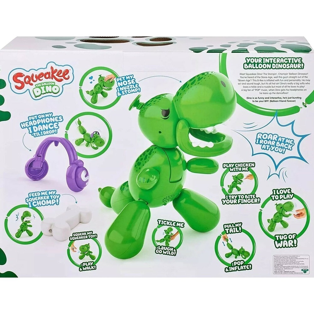 Squeakee The Balloon Dino Interactive Dinosaur Pet‎ Toy Kids Gift 2021 New BW-1